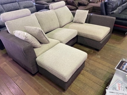 カウチソファー！布製！15万円ヲ38800円！