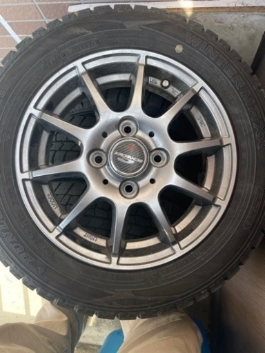 4ヶ月だけ使用のホイール付きスタッドレスタイヤ　155/65R13