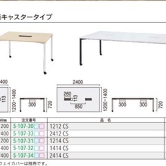ウチダ　Uchida のオフィスデスク　残り1台120cm✖️120cmの画像