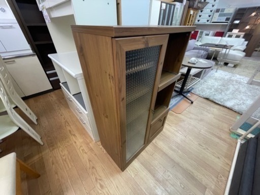 【リサイクルサービス八光　田上店　配達・設置OK】ブラウン　レンジボード