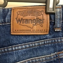 ★ wrangler デニム ハーフ パンツ 切りっぱなし ★の画像