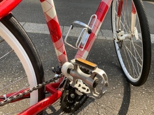 クロスバイク赤　大人Sサイズ