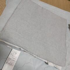 敷きパッド　無印良品　グレー　シングルサイズ