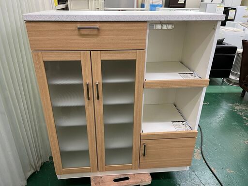 ★美品★レンジボード キッチンボード 食器棚 キッチンカウンター キッチン 収納