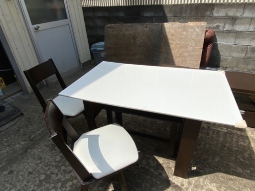 【お話し中】【中古品】ニトリ 伸縮式ダイニングテーブルセット