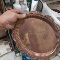 アンティーク シャビーレトロ 食器 トレー 銅製