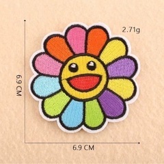 アイロンワッペン  フラワー大小セットの画像