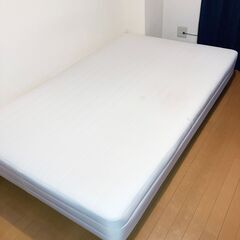 【受け渡し3/29～4/1限定】無印良品 脚付マットレス・セミダブル　ベッドの画像