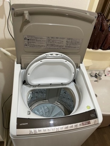2020年美品日立全自動洗濯機 BW-DV80E  乾燥付き ビートウォッシュ＆ドライ 洗濯容量8Kg   乾燥容量4.5Kg 《引取
