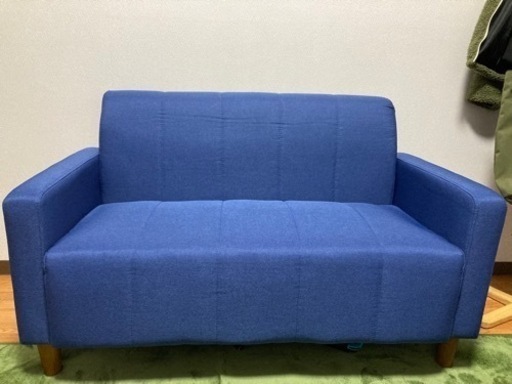 ソファ　コバルトブルー新品　値段相談承ります