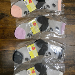 シースルーのパンダ靴下　新品
