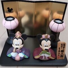 ミニサイズ！！陶器のミッキー雛人形