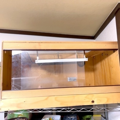 爬虫類ケージ 80cm 暖突L 取付け済み その他爬虫類用品セット