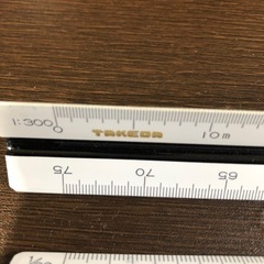 三角スケール２本　定規45Cm　建築士　デザイン　の画像