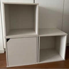 カラーボックス　白　ホワイト　3点
