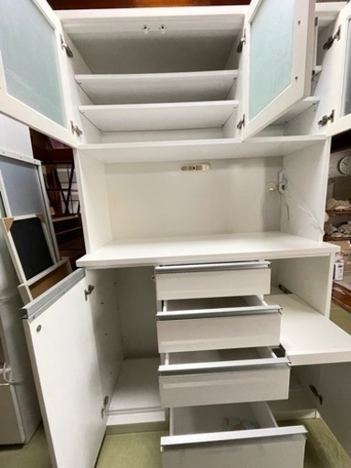 送料・設置込み　キッチンボード　カップボード　食器棚　レンジボード