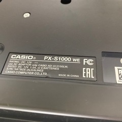 2021年製 超美品 CASIO 電子ピアノ px-s1000 88鍵盤 中古品の画像