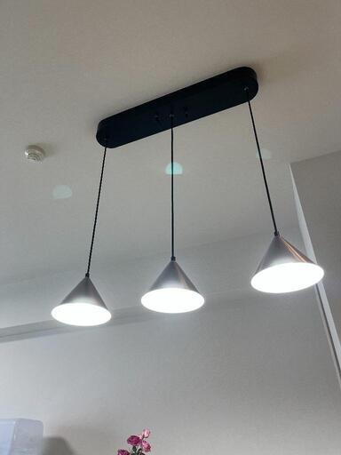 3灯ペンダントライト/リビング照明 LED電球付