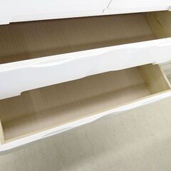 北海道 千歳市/恵庭市 近郊配送 サンコウ 6段ハイチェスト ソルト 80HC