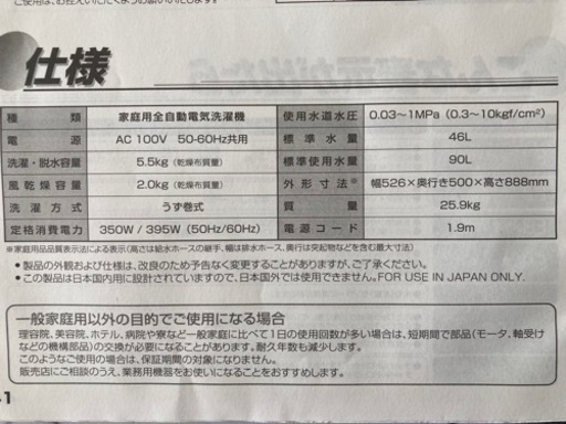 Haier 全自動洗濯機 JW-C55A