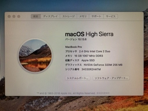 MacBook Pro Mid2010 SSD換装 RAM増設