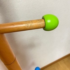 ポールハンガー　子供用　木　ウッド　カラフルの画像