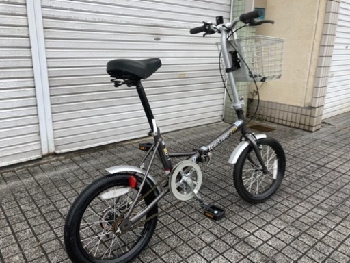 【折りたたみ自転車】16インチ　変速なし　美品❗️カゴは外せます　若林自転車　唐崎　SALE❗️