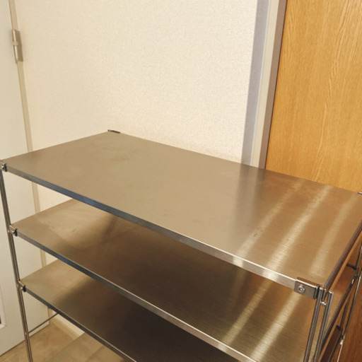 無印良品　ステンレスユニットシェルフ 棚板　帆立　スタッキングシェルフ