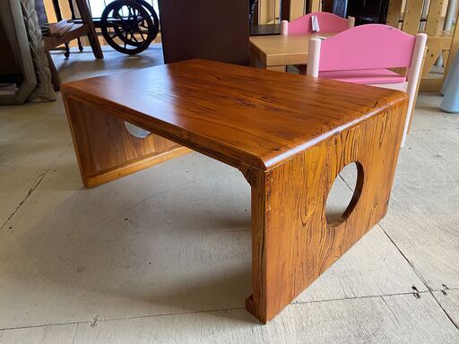 宇都宮でオシャレな家具を探すなら『オトワリバース！』センターテーブル リビングテーブル 座卓 文机 ブラウン リビング家具 中古品