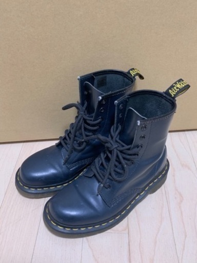 本日限定【値下げ】Dr.Martens ホール ブーツ Navy EU37/UK4