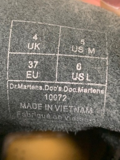 本日限定【値下げ】Dr.Martens ホール ブーツ Navy EU37/UK4