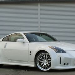 大幅値下げ！総額110万円！！日産　フェアレディＺ　AT　バンパーエアロ　新品エアスペンション　ナビ　フロントモニター　バックカメラの画像