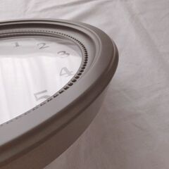 【無料お譲りします】イケア壁掛け時計イケアグレーの画像