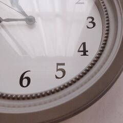 【無料お譲りします】イケア壁掛け時計イケアグレーの画像