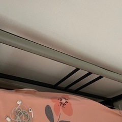 パイプベッド+無印良品スプリングマットレスの画像