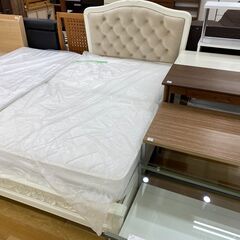 シングルベッド　ホワイト　マットレス付【トレファク岸和田店】