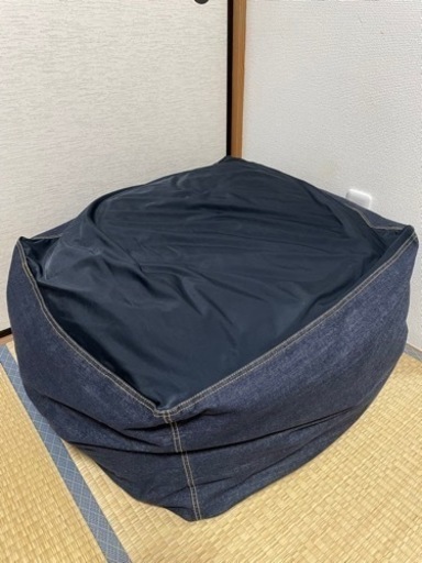 無印良品 ビーズクッションデニム 体にフィットするソファ