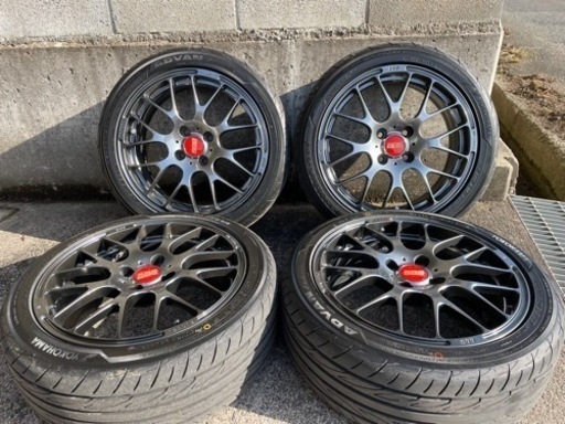 正規品　美品！BBS RP16インチ6.5J 赤エンブレム付き　タイヤほぼ新品付き　195/45R16 84Wアドバンフレバ　4本セット！即