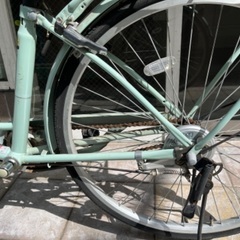 26インチ　ママチャリ自転車　オートライト
