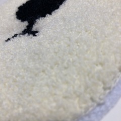 アップリケ クマ モコモコ パッチワークに  犬の鼻の画像