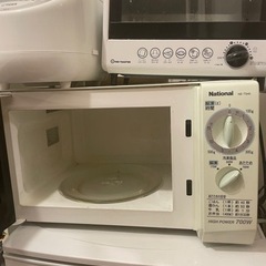 炊飯器、オーブントースター、電子レンジの画像