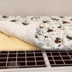 【3/27投稿消します】【中古】お昼寝布団バッグ付5点セットくまのがっこうジャッキーの画像