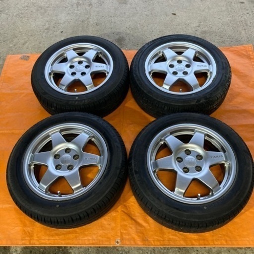 ?185/60R15 9分山ノーマルタイヤ、アルミセット