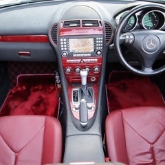 ベンツ　SLK350 ガルウイングカスタム　全国最安　レッドレザー　カーボン内装の画像