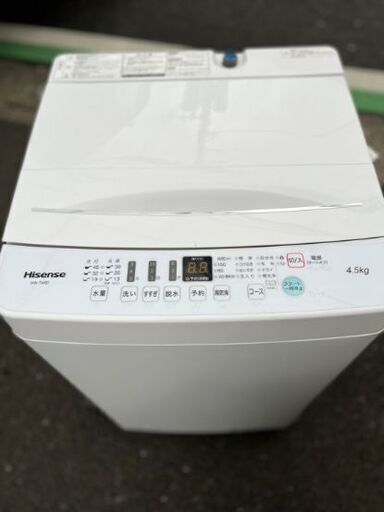 美品 激安 2019年 洗濯機 4.5kg オシャレ かわいい 一人暮らし 単身 安い 格安 激安 破格 安い 特価 特売 生活家電