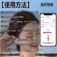 【新品・未使用】Lightning有線イヤホンの画像