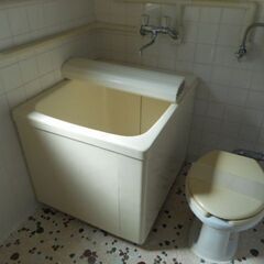 浴槽＆浴槽の蓋（オフホワイト）