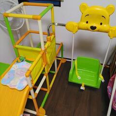 子供用滑り台&ブランコの画像