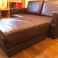 無印良品　本革ローソファ