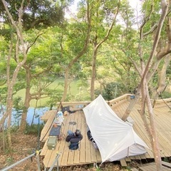 キャンプ場の管理運営のバイト募集、副業可能、土日、祝日に数時間の勤務の画像